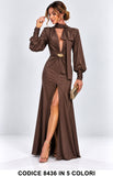 Marrone donna elegante Made in Italy