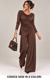 Marrone donna elegante Made in Italy