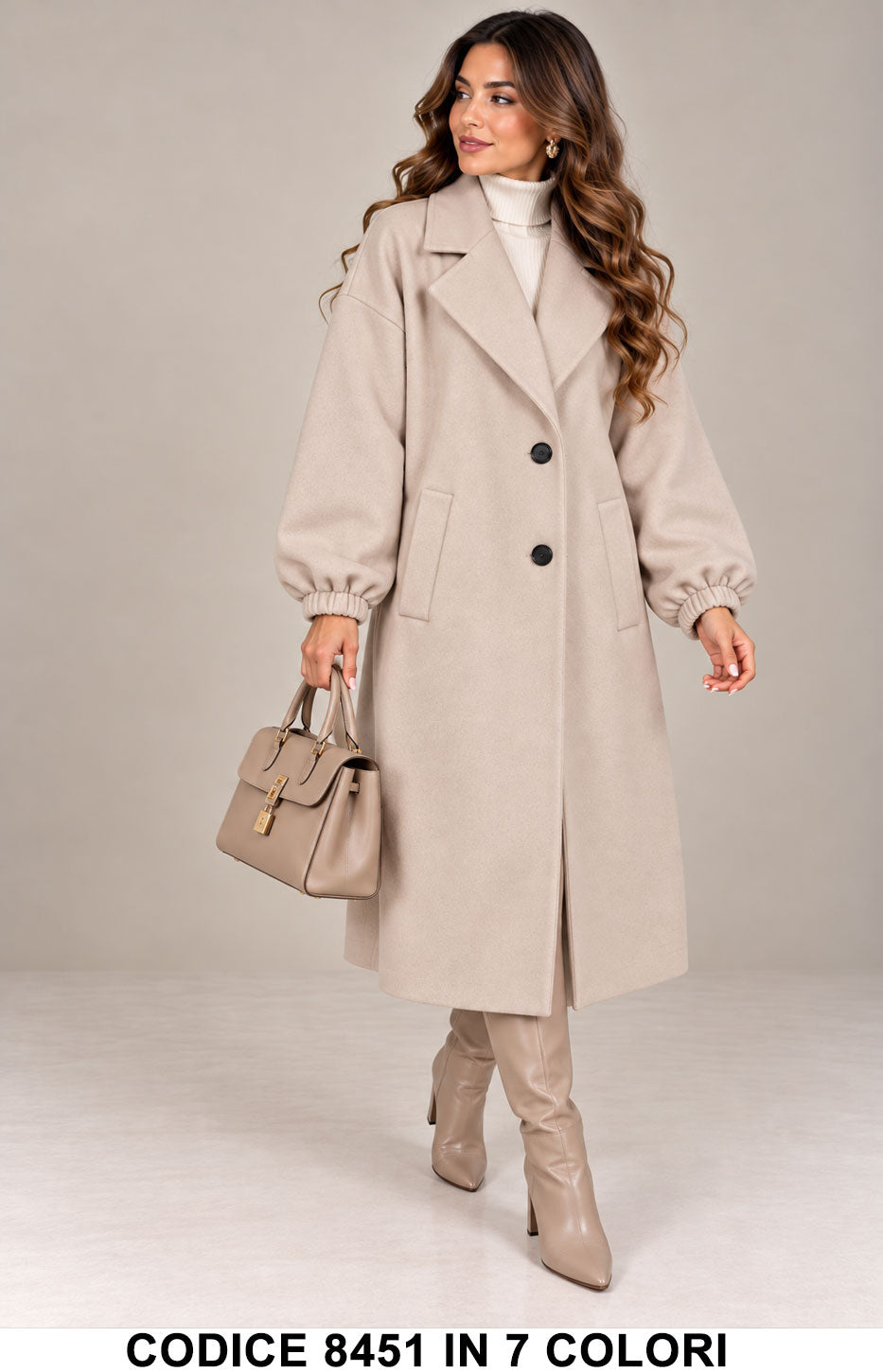Beige donna elegante Made in Italy