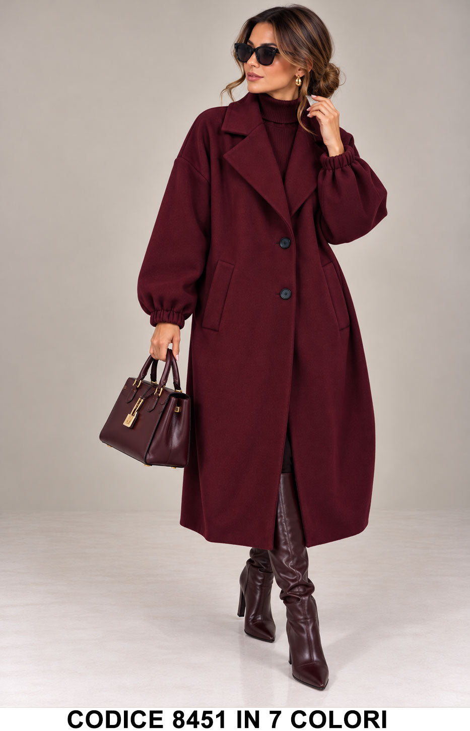 Tailleur 5795 colore Bordeaux