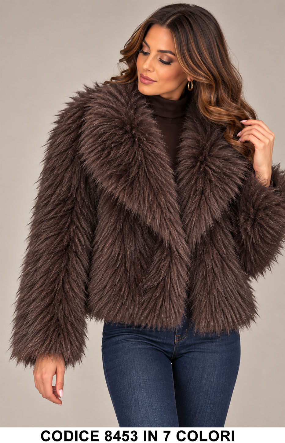 Marrone donna elegante Made in Italy