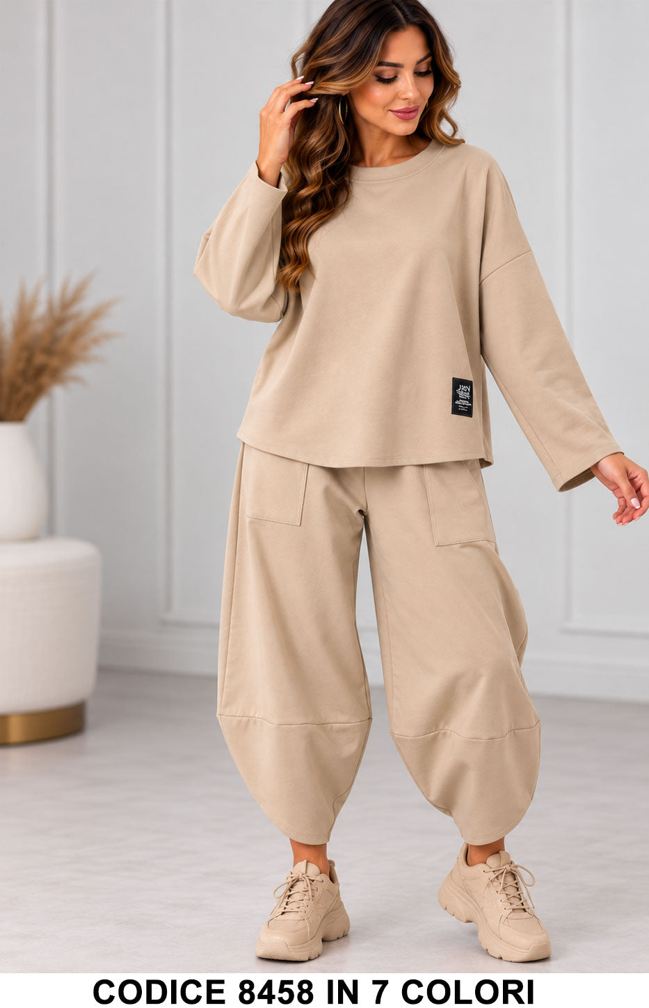 Beige donna elegante Made in Italy