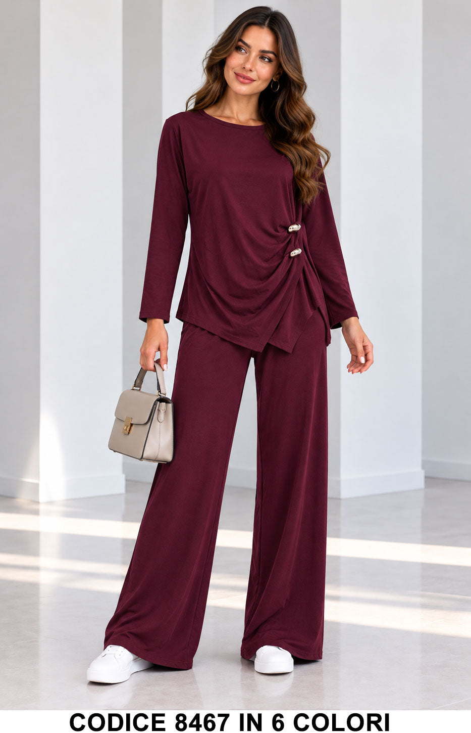 Tailleur 5795 colore Vinaccio