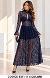 Abito 8471 Blu notte