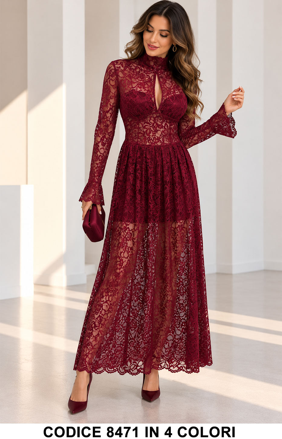Abito 8471 Bordeaux