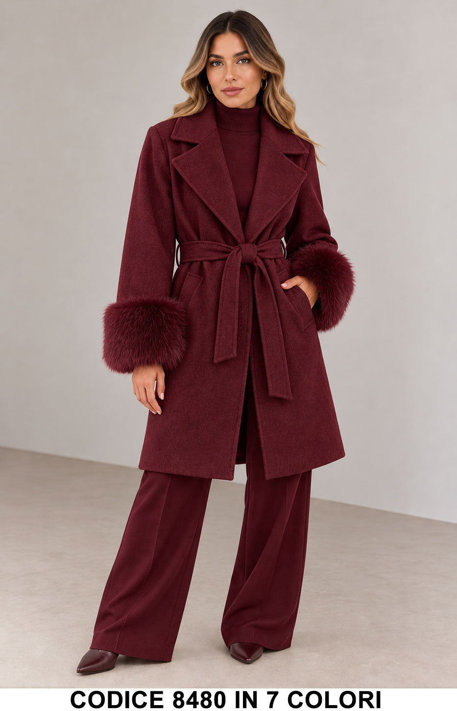 Bordeaux donna elegante Made in Italy