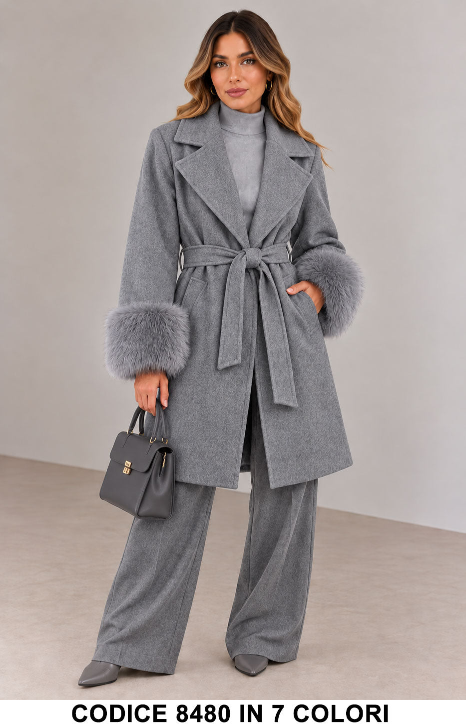 Grigio donna elegante Made in Italy