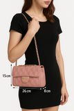 Borsa a Tracolla Elegante Trapuntata con Catena Dorata Chic e Moderna L.26 x H.15 x P.8 - CL860-5