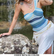 Costume da Bagno Donna Monospalla Multicolore Elegante Casual Beachwear in 2 Colori - BA132