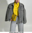 Giubbotto in Jeans Applicazione di Strass Fashion Giacca Casual Elegante Giubbino in 2 Colori - BA58