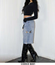 Pantalone Corto Pantaloncino in Blu jeans Effetto Strappato Shorts Ragazza Donna - BA91