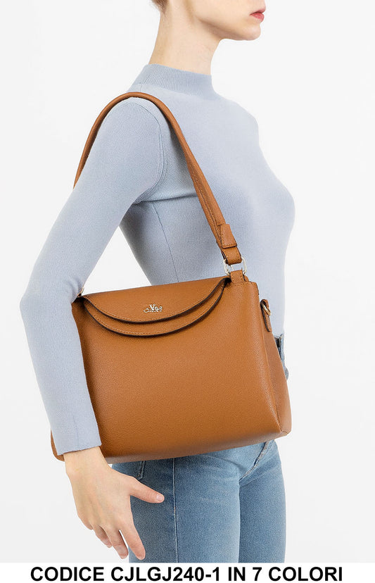 Borsa a Spalla Elegante con Tracolla – L38×P13×H27 cm – CJLGJ240-1 in 7 Colori