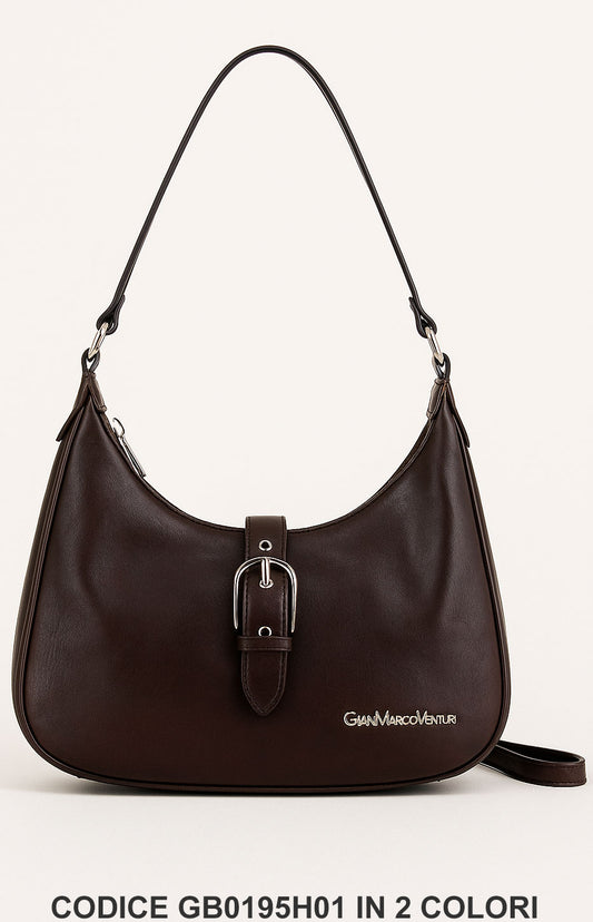 Borsa a spalla con fibbia frontale Gian Marco Venturi – GB0195H01