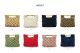 Borsa a Mano Estiva con Manico in Bamboo – Disponibile in 8 Colori – Codice ST/H02417