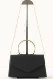 Borsa a Mano Elegante con Manico rotondo in Metallo e Tracolla a Catena in 4 Colori – HL-3441