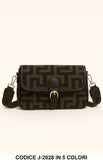 Borsa a Tracolla Donna Fantasia Geometrica con Fibbia – J-2028 in 5 Colori