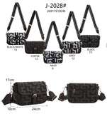 Borsa a Tracolla Donna Fantasia Geometrica con Fibbia – J-2028 in 5 Colori
