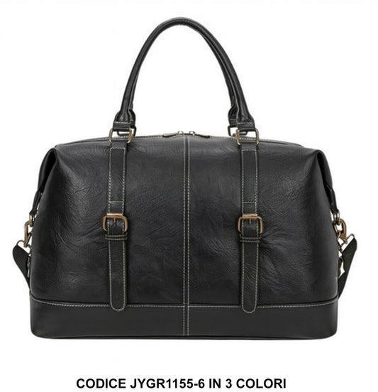 Borsa da Viaggio in Ecopelle L53xH25xP33 cm – Borsa Grande Borsone Modello JYGR1155-6 in 3 Colori