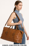 Borsa da Viaggio in Ecopelle L53xH25xP33 cm – Borsa Grande Borsone Modello JYGR1155-6 in 3 Colori