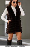 Gilet in pelliccia sintetica senza maniche Smanicato Fashion  in 3 colori – MF03