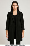 Cappotto leggero in suede con tasche frontali Cardigan in 3 colori – MF13