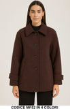 Cappotto Corto con Bottoni e Colletto Classico Giubbotto Trench in 4 Colori – MF52