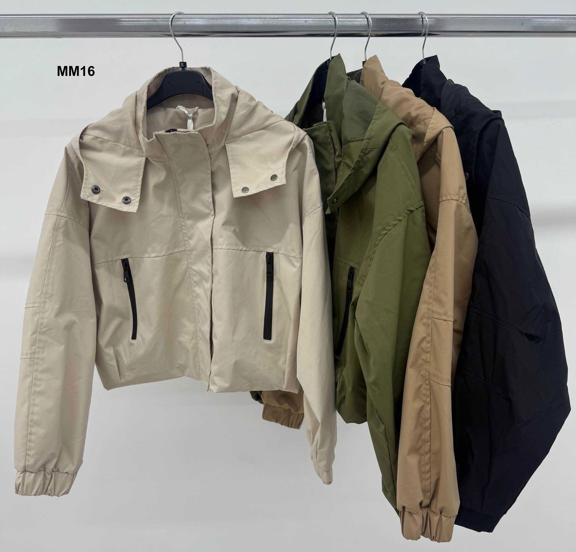 Giubbotto Corto Collo Alto Fashion Ragazze Donna Giubbino Particolari neri in 4 Colori - MM16