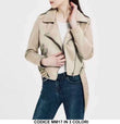 Giubbotto Chiodo Fashion con Zip e Fibbie Giubbino Donna Ragazza Corto Casual in 3 Colori - MM17