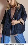 Giacca Casual con Bottoni Cappuccio Polsini Risvoltati Giubbotto Antivento Elegante in 7 Colori - MM18