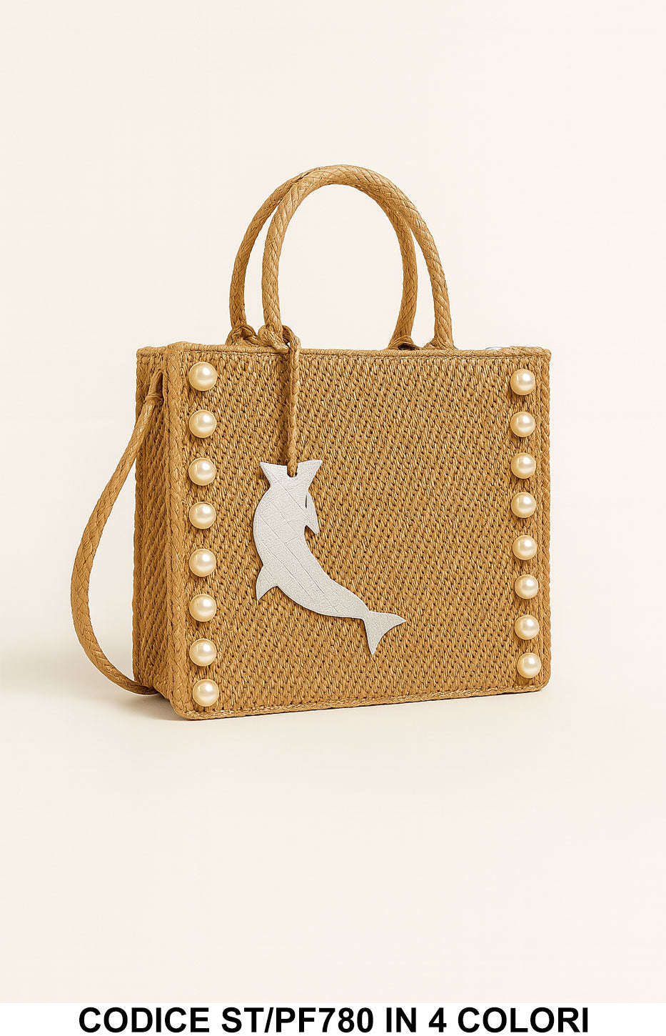 Borsa Estiva Conchiglia con Delfino e Perle | 4 Colori Disponibili | ST/PF780