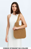 Borsa Estiva a Spalla in Paglia Intrecciata 38x38 cm Disponibile in 8 Colori – ST/SS2507