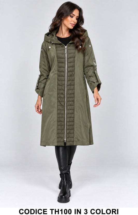 Verde Militare donna elegante Made in Italy