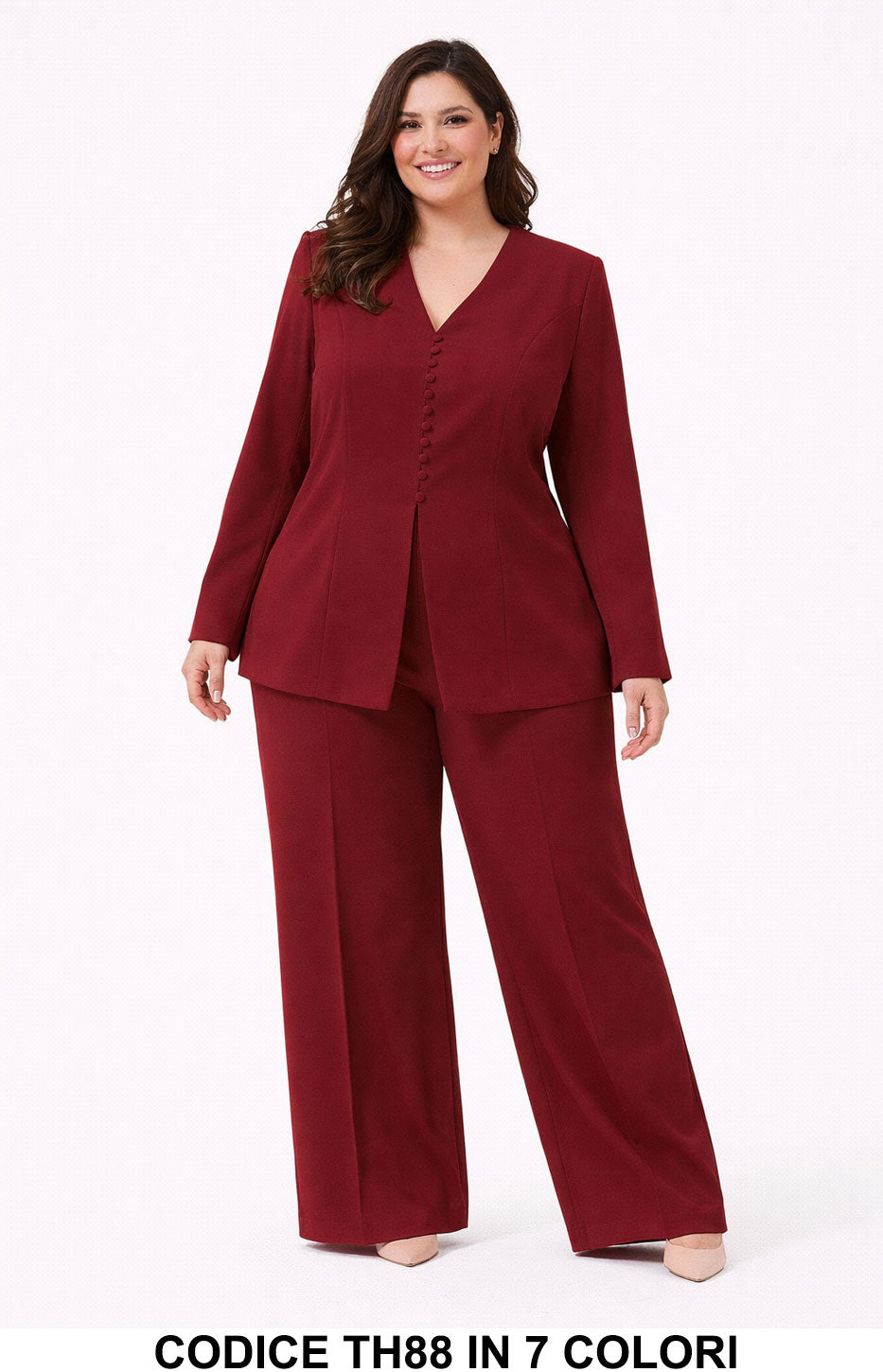 Tailleur 5795 colore Bordeaux