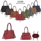 Borsa shopper in ecopelle con stampa logo, capiente ed elegante a mano e tracolla in 8 colori – A3380