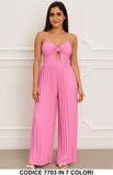 Jumpsuit Plissé con Nodo e Cut-Out – Tuta Intera Look Elegante o Estivo in 7 Colori – 7703 - Abbigliamento donna elegante su I Love Dress