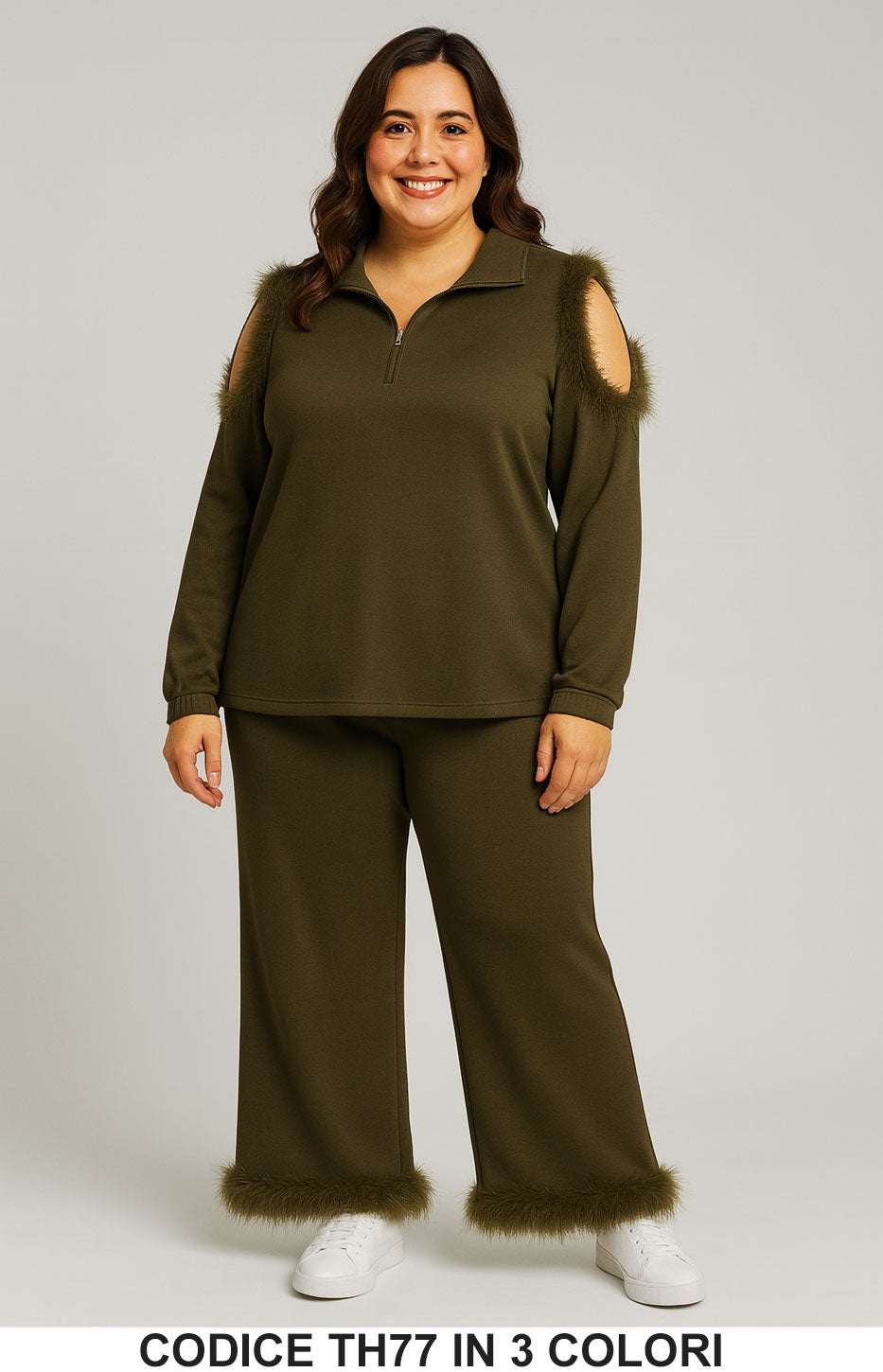 Marrone donna elegante Made in Italy