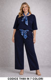 Blu notte donna elegante Made in Italy