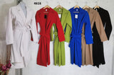 Cappotto Lungo Donna Casual con Cintura Caldo Soprabito Elegante in 2 Colori - 4616Out